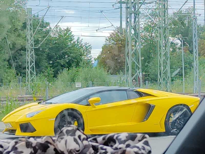 Lamborghini Aventador (2011) spotted in Friedrichshafen, Germany