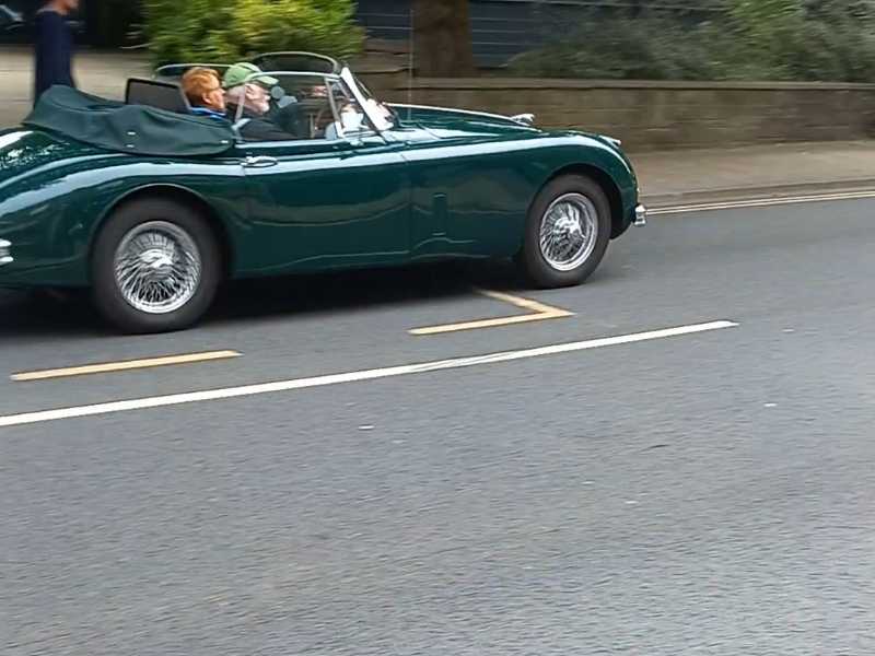 Jaguar XK140 spotted in Leeds