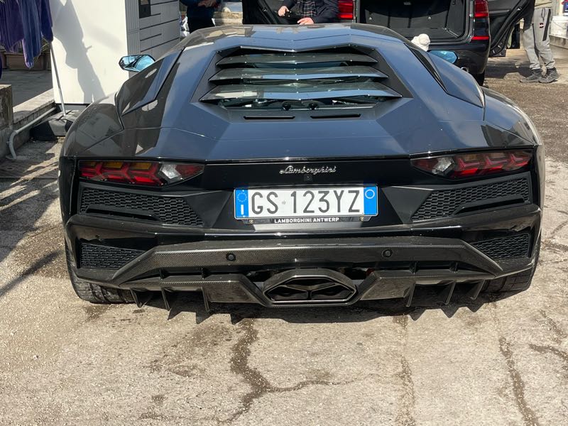 Lamborghini Aventador spotted in Montegranaro