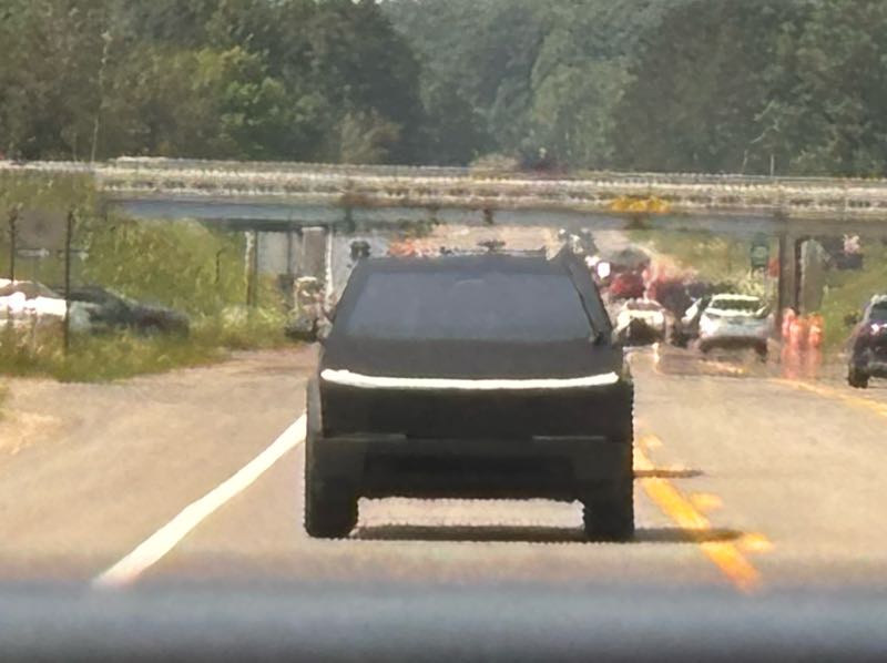 Tesla Cybertruck spotted in Cadillac