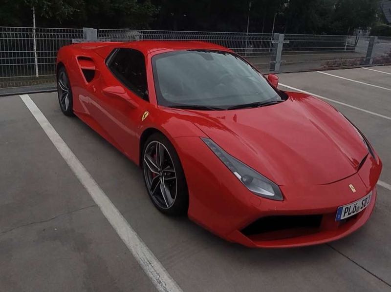 Ferrari 488 GTB spotted in Kiel
