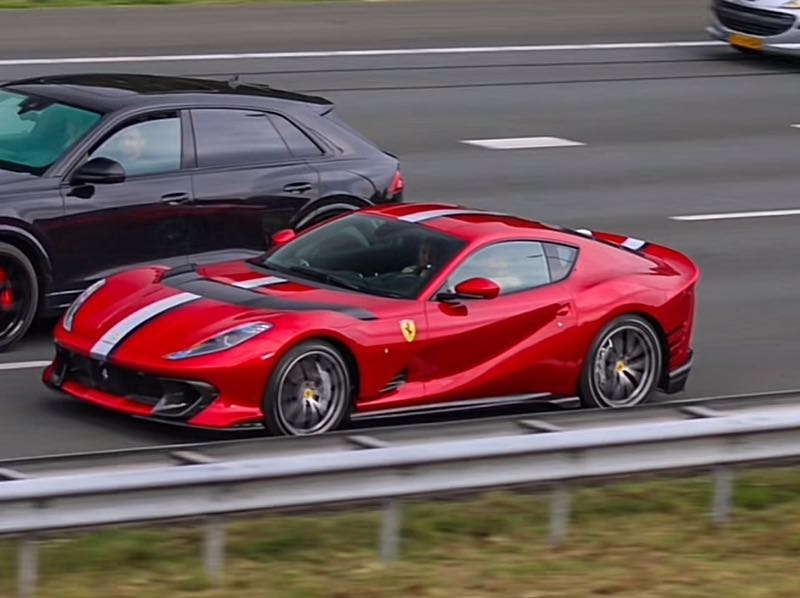 Ferrari 812 Superfast spotted in Terni
