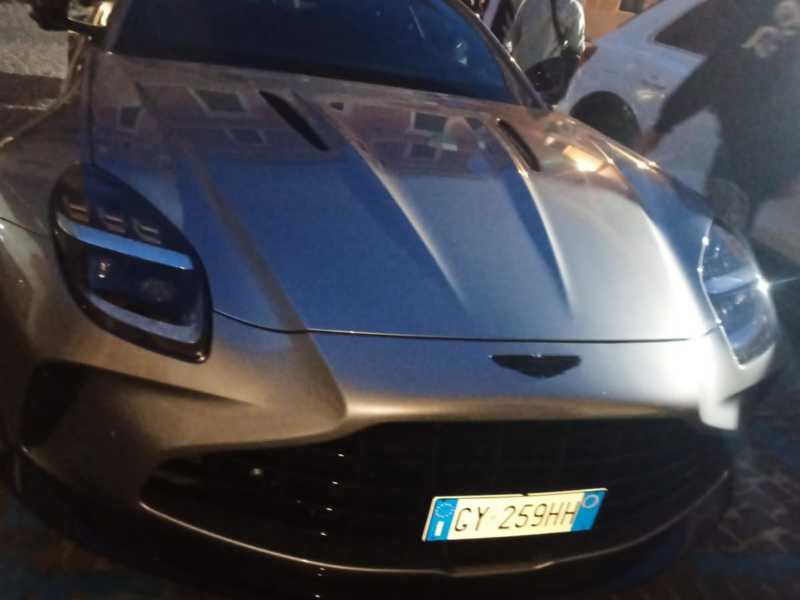 Aston Martin DB12 spotted in Terni