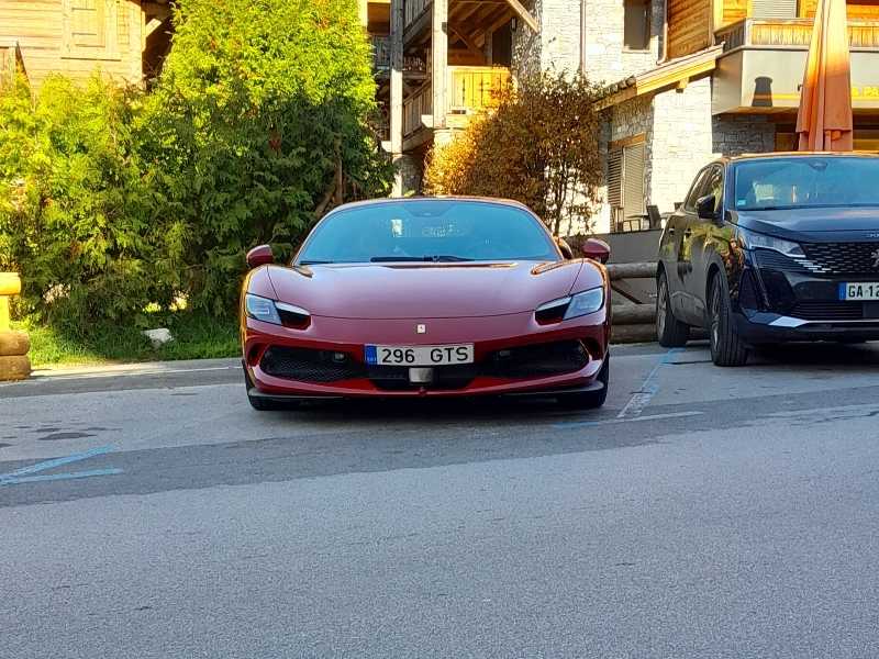 Ferrari 296 GTS spotted in Cluses