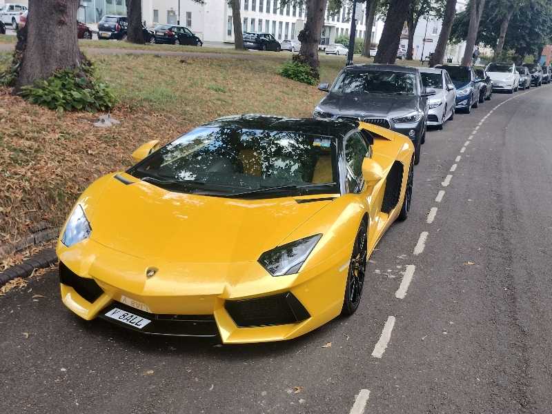 Lamborghini Aventador spotted in Royal Leamington Spa