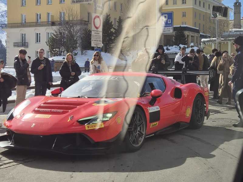 Ferrari FXX-K (2015) spotted in St. Moritz, Switzerland