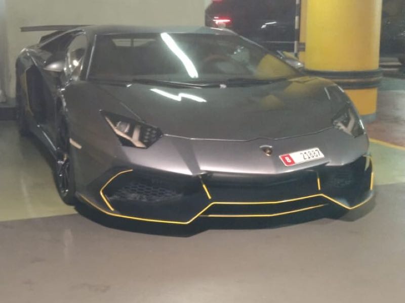 Lamborghini Aventador (2020) spotted in Abu Dhabi, United Arab Emirates