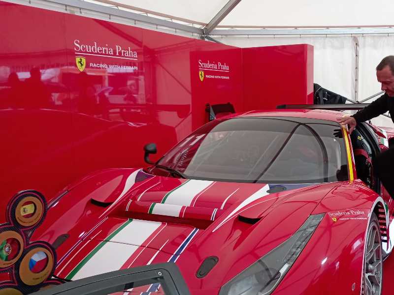 Ferrari 488 GT3 spotted in Prague