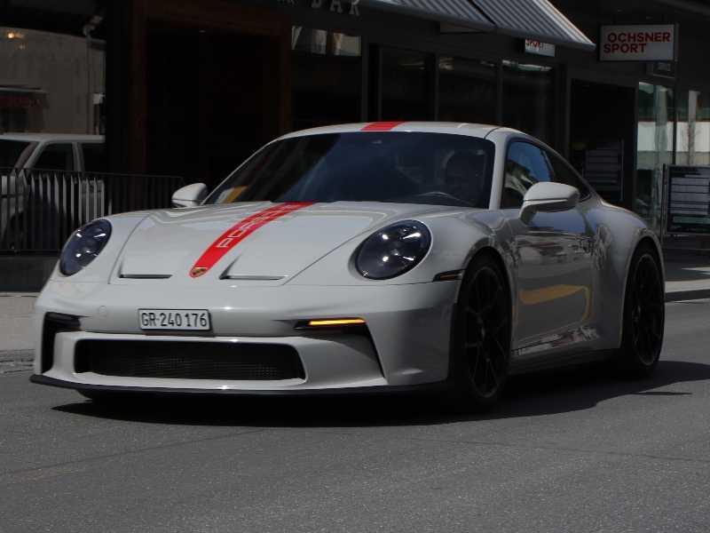 Porsche 911 GT3 spotted in Davos