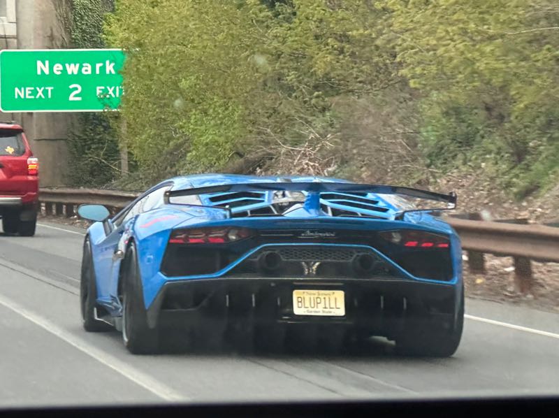 Lamborghini Aventador SVJ spotted in Newark