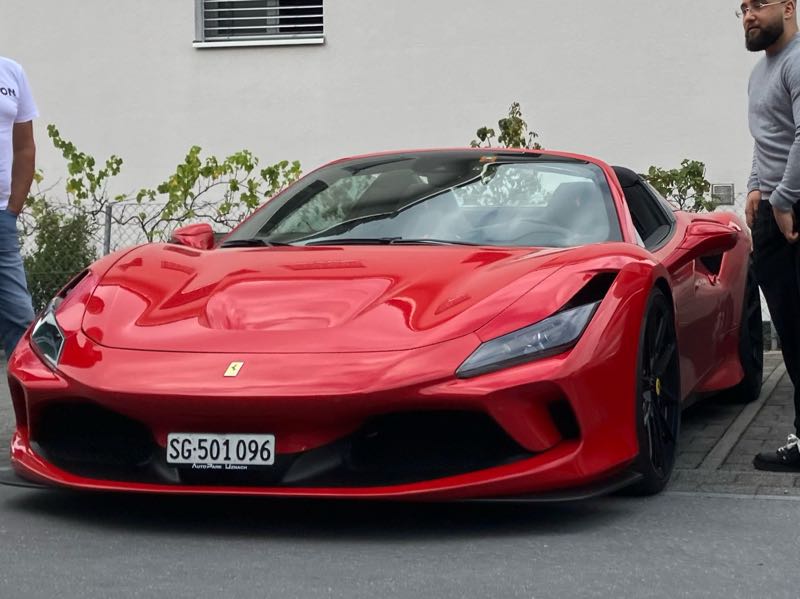 Ferrari F8 Spider spotted in Jona