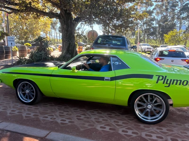 Plymouth Cuda spotted in Hermanus