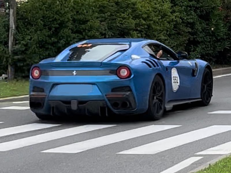 Ferrari F12tdf spotted in Brescia