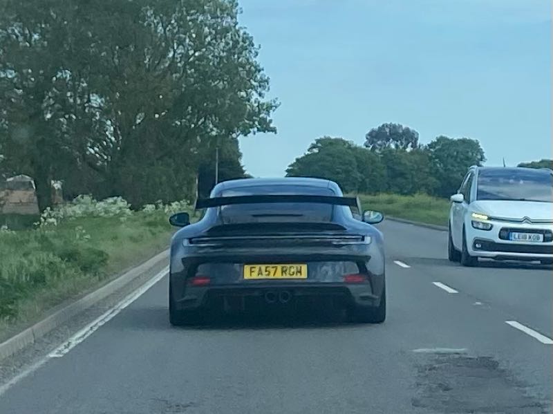 Porsche 911 GT3 spotted in Peterborough