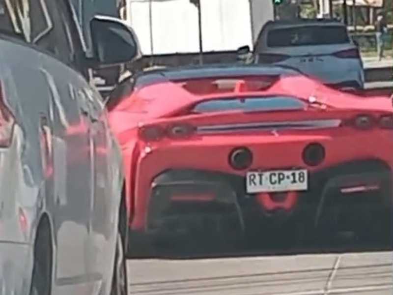 Ferrari F8 Tributo spotted in Santiago, Chile