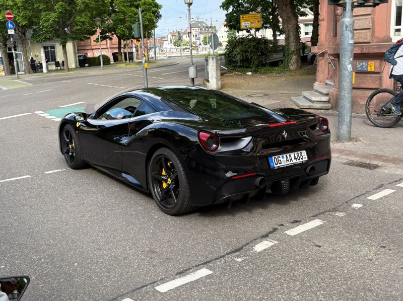 Ferrari 488 GTB spotted in Offenburg