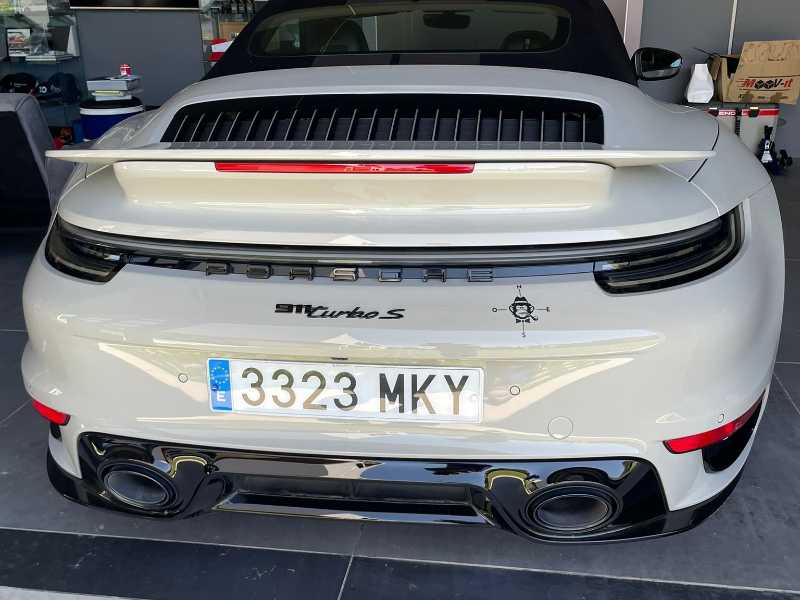 Porsche 911 Turbo S (2021) spotted in Helechosa, Spain
