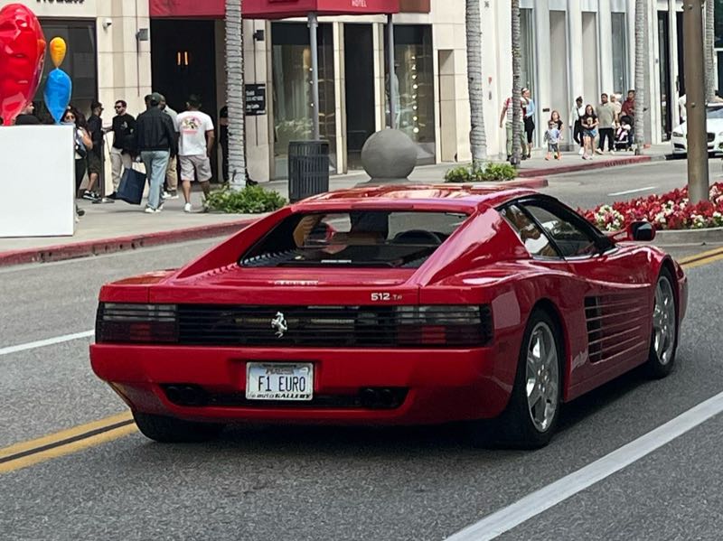 Ferrari 512 TR spotted in Los Angeles