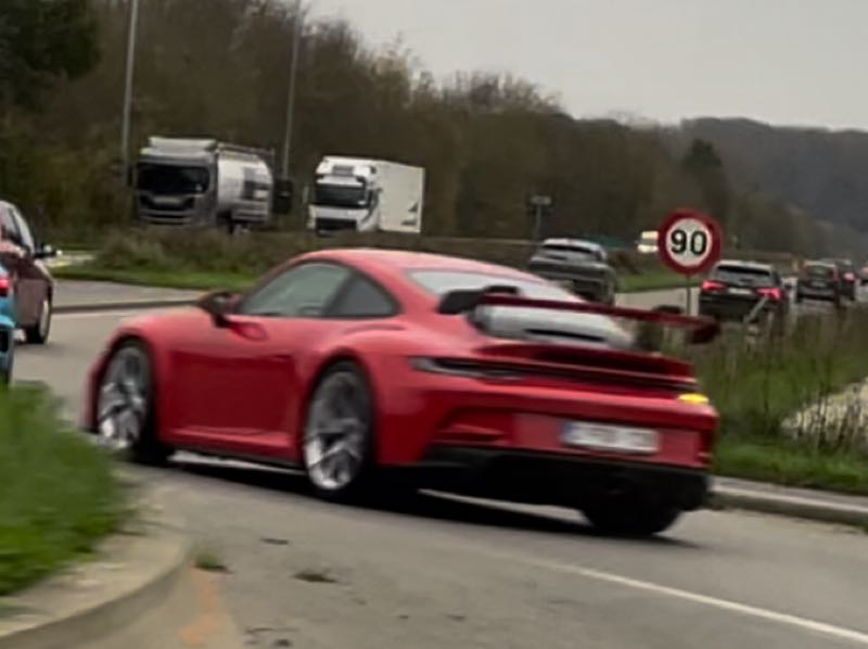 Porsche 911 GT3 spotted in Leuven