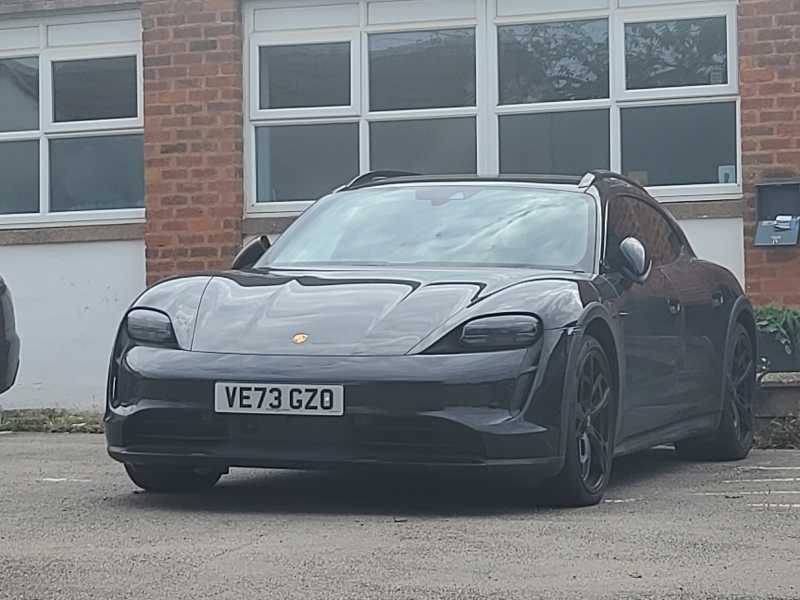 Porsche Taycan spotted in Redditch