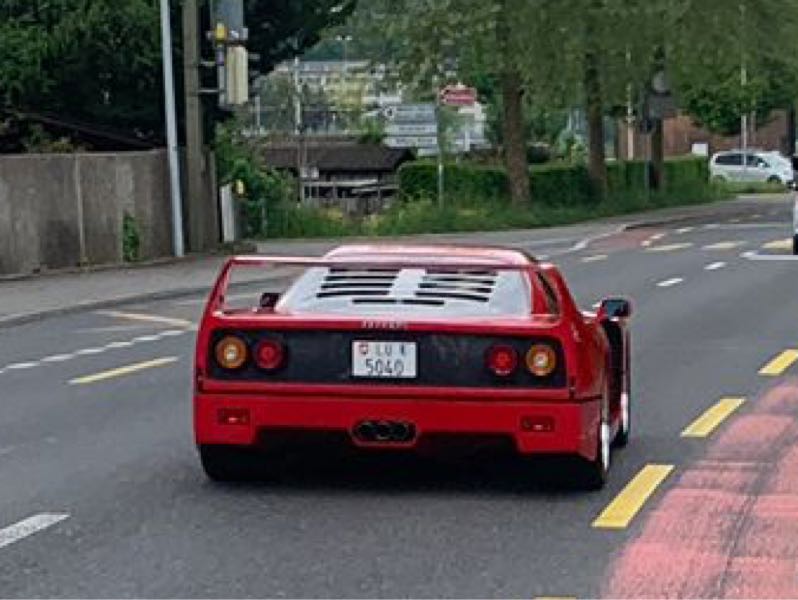 Ferrari F40 spotted in Luzern