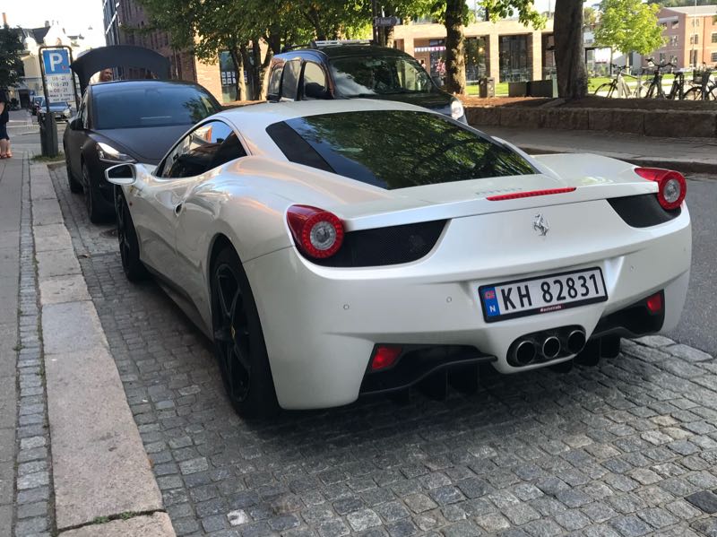 Ferrari 458 Italia spotted in Fredrikstad
