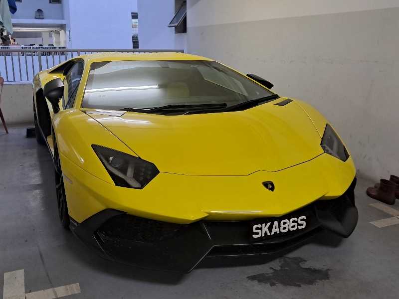 Lamborghini Aventador (2011) spotted in Singapore, Singapore