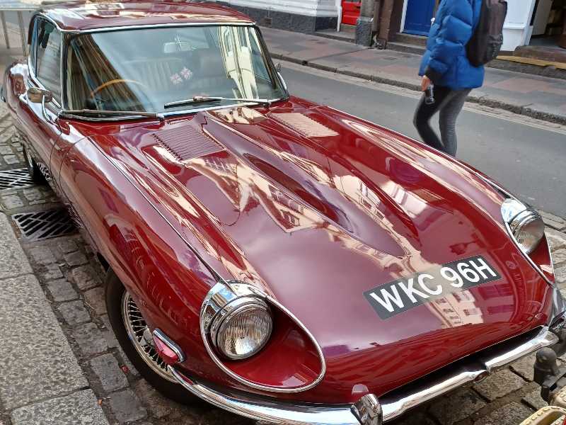 Jaguar E-Type spotted in Plymouth