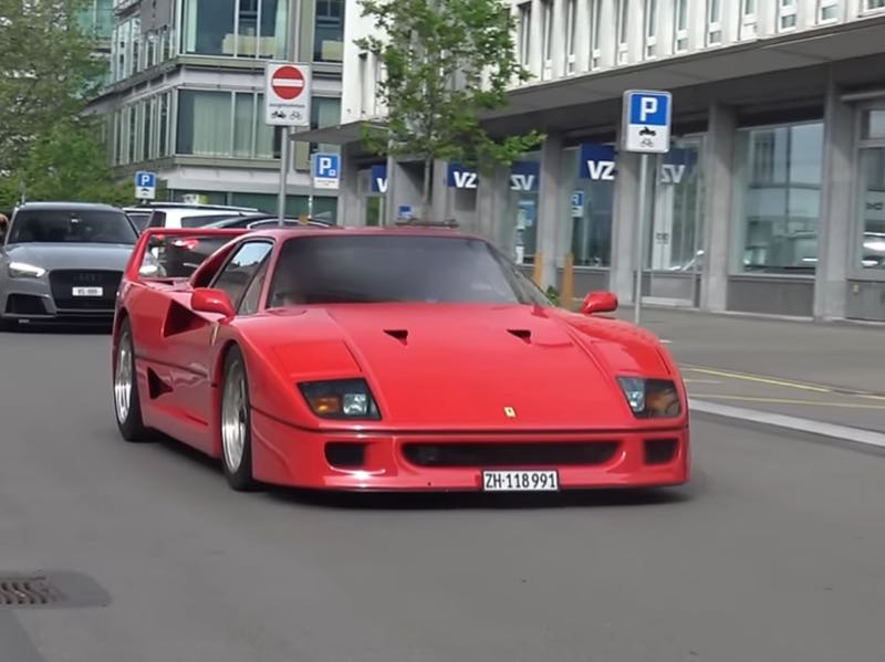 Ferrari F40 (1987) spotted in Zürich, Switzerland