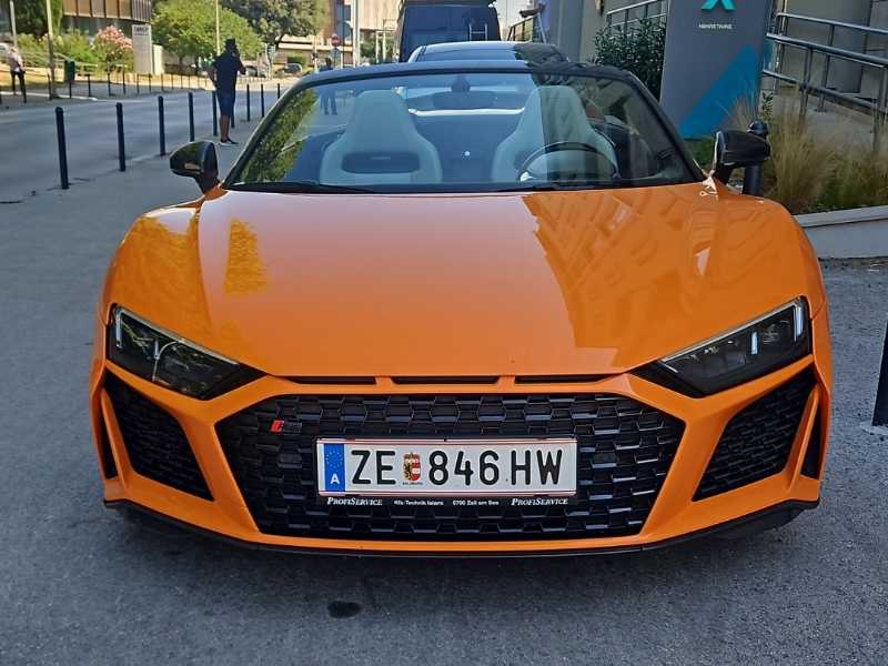Audi R8 Spyder (2022) spotted in Pula, Croatia