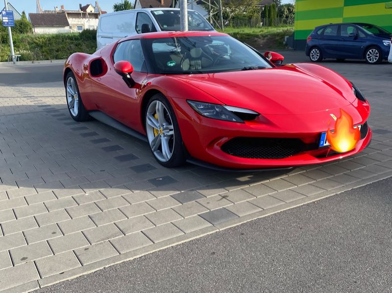 Ferrari 296 GTB (2022) spotted in Ulm, Germany