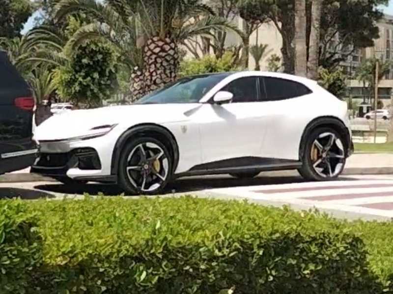 Ferrari Purosangue spotted in Tangier