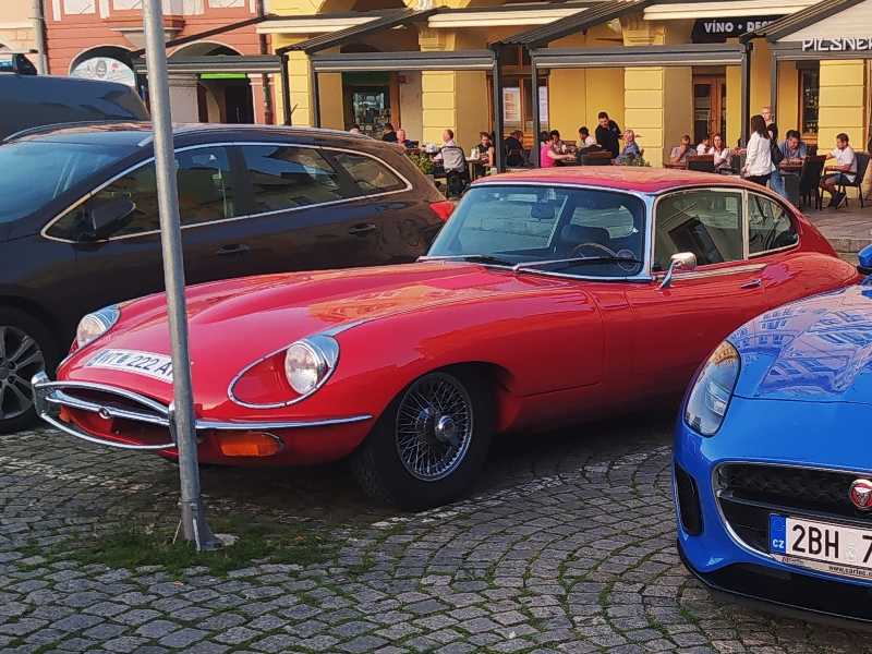 Jaguar E-Type spotted in České Budějovice