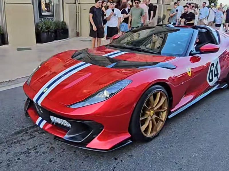 Ferrari 812 Competizione spotted in Monaco