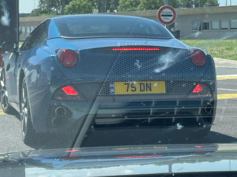Ferrari SP1 spotted in Calais