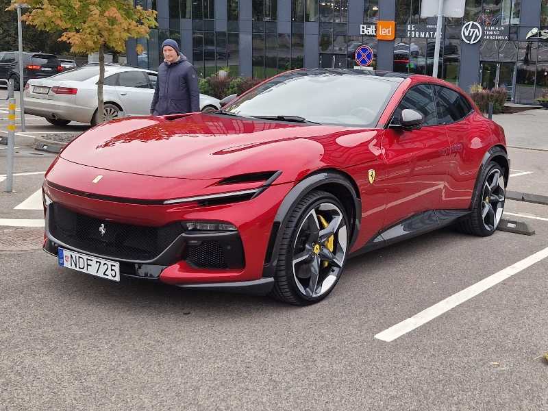 Ferrari Purosangue spotted in Vilnius