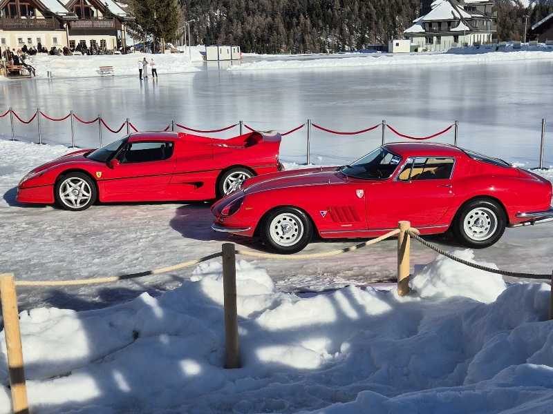 Ferrari F40 spotted in St. Moritz