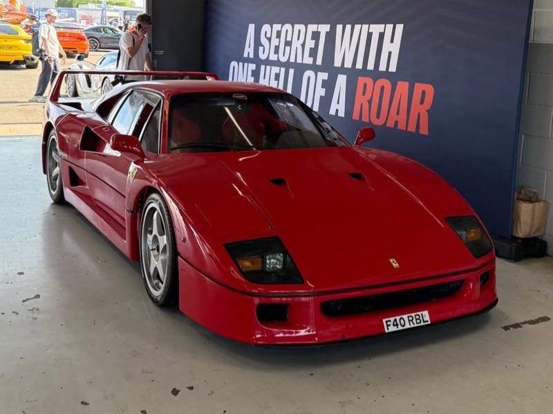 Ferrari F40 (1987) spotted in Milton Keynes, United Kingdom