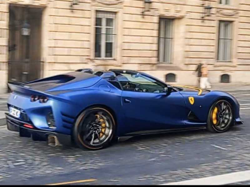 Ferrari SP3 spotted in Paris