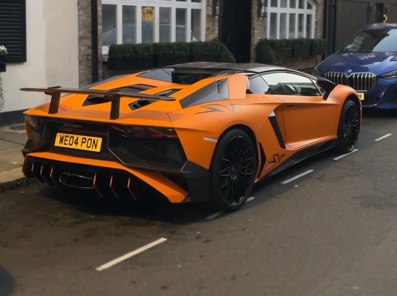 Lamborghini Aventador SV spotted in London