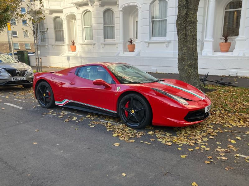 Ferrari 458 Italia spotted in Eastbourne