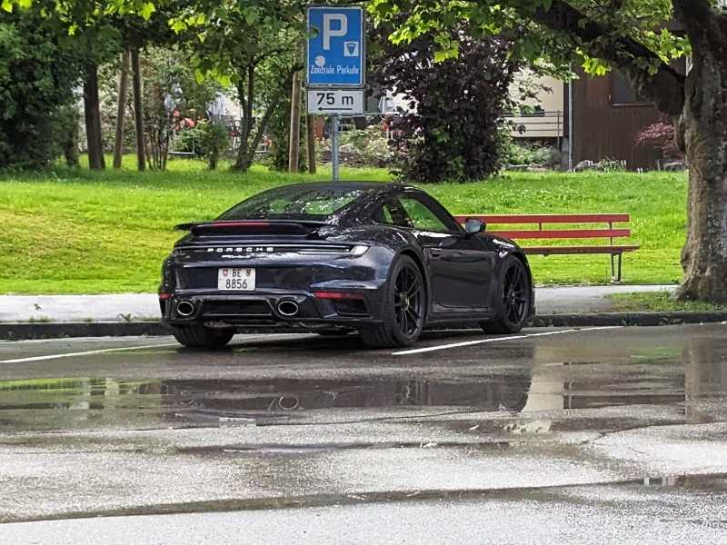 Porsche 911 Turbo S (2021) spotted in Meiringen, Switzerland