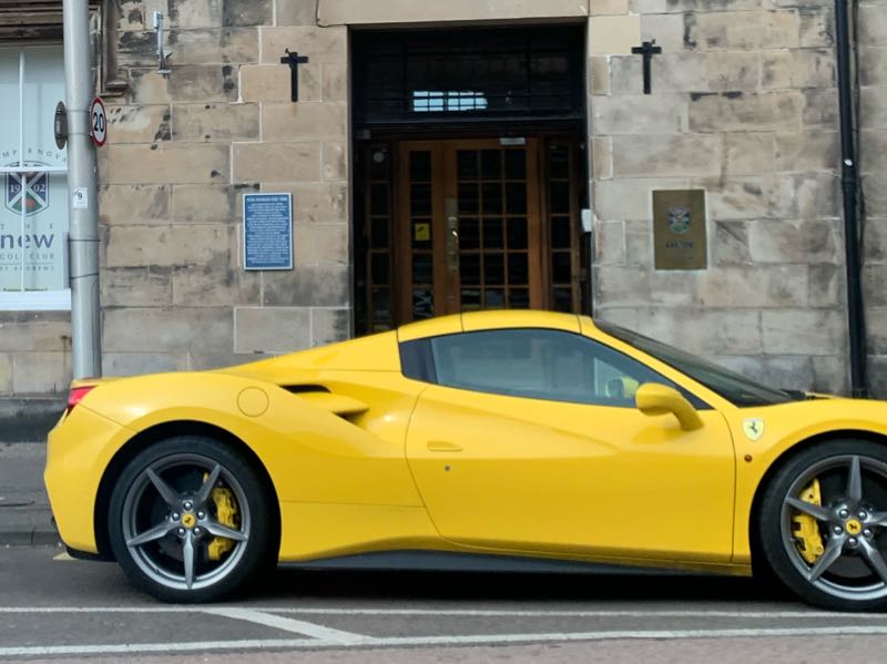 Ferrari 488 GTB spotted in Dundee