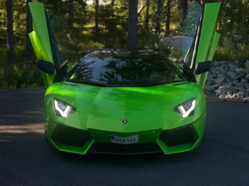 Lamborghini Aventador spotted in Östersund