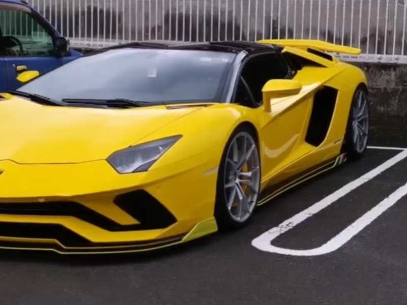 Lamborghini Aventador spotted in Maebashi